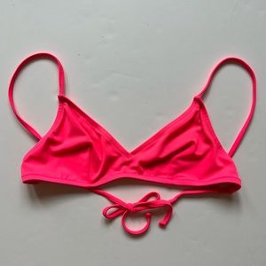 ❌ SOLD ❌ J. Crew French Strappy Bikini Top - Size Small - Neon Pink